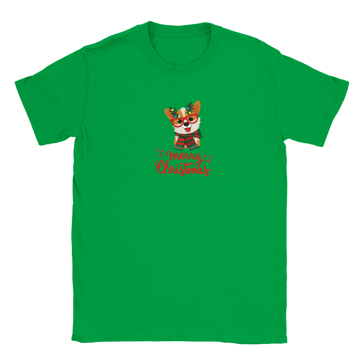 Corgi Holiday Classic Kids Crewneck T-shirt