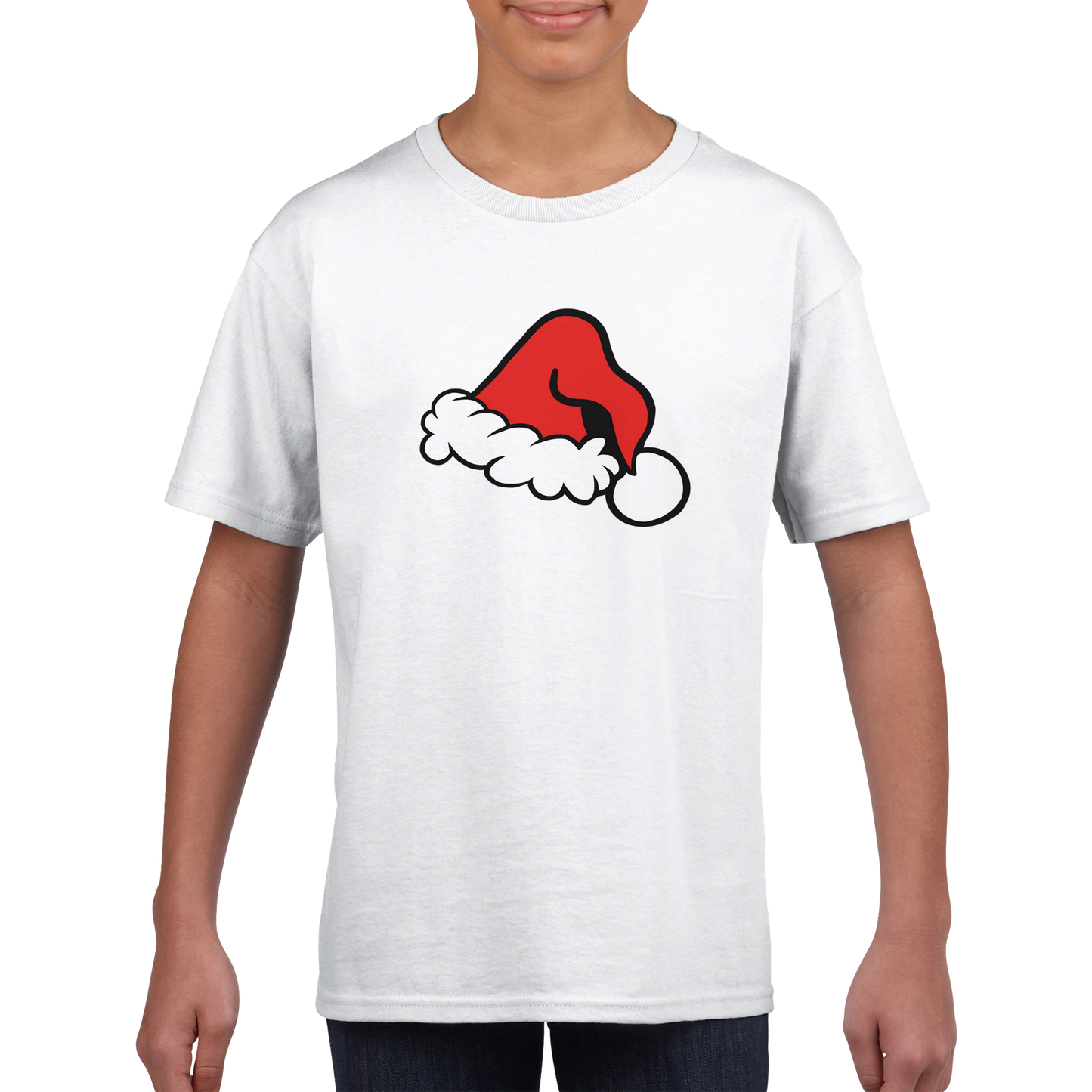 Santa Hat Classic Kids Crewneck T-shirt