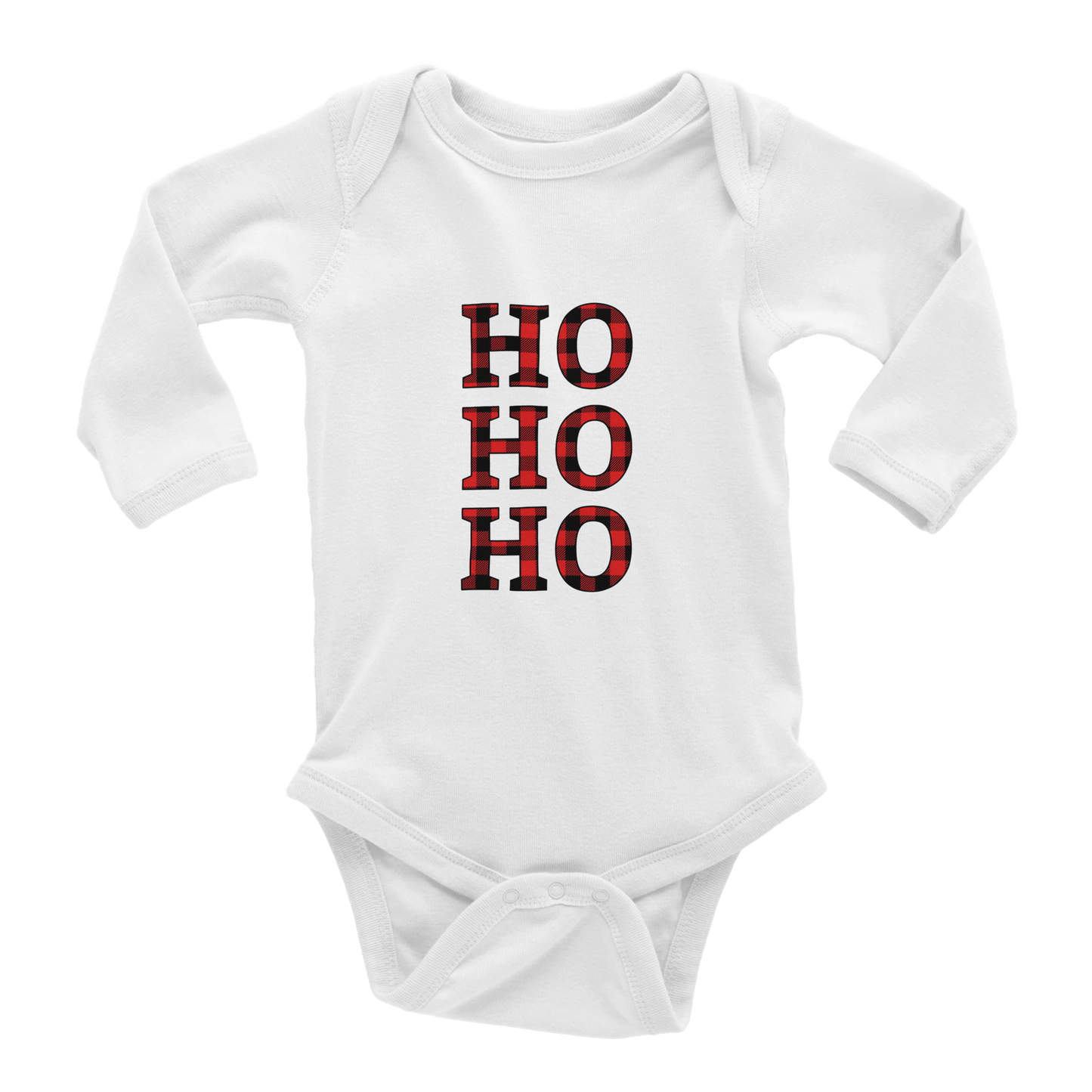 HO HO HO Classic Baby Long Sleeve Bodysuit