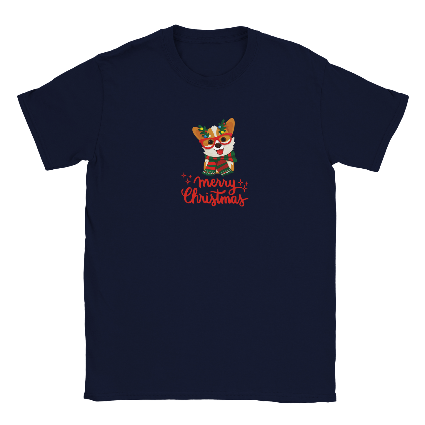 Corgi Holiday Classic Kids Crewneck T-shirt