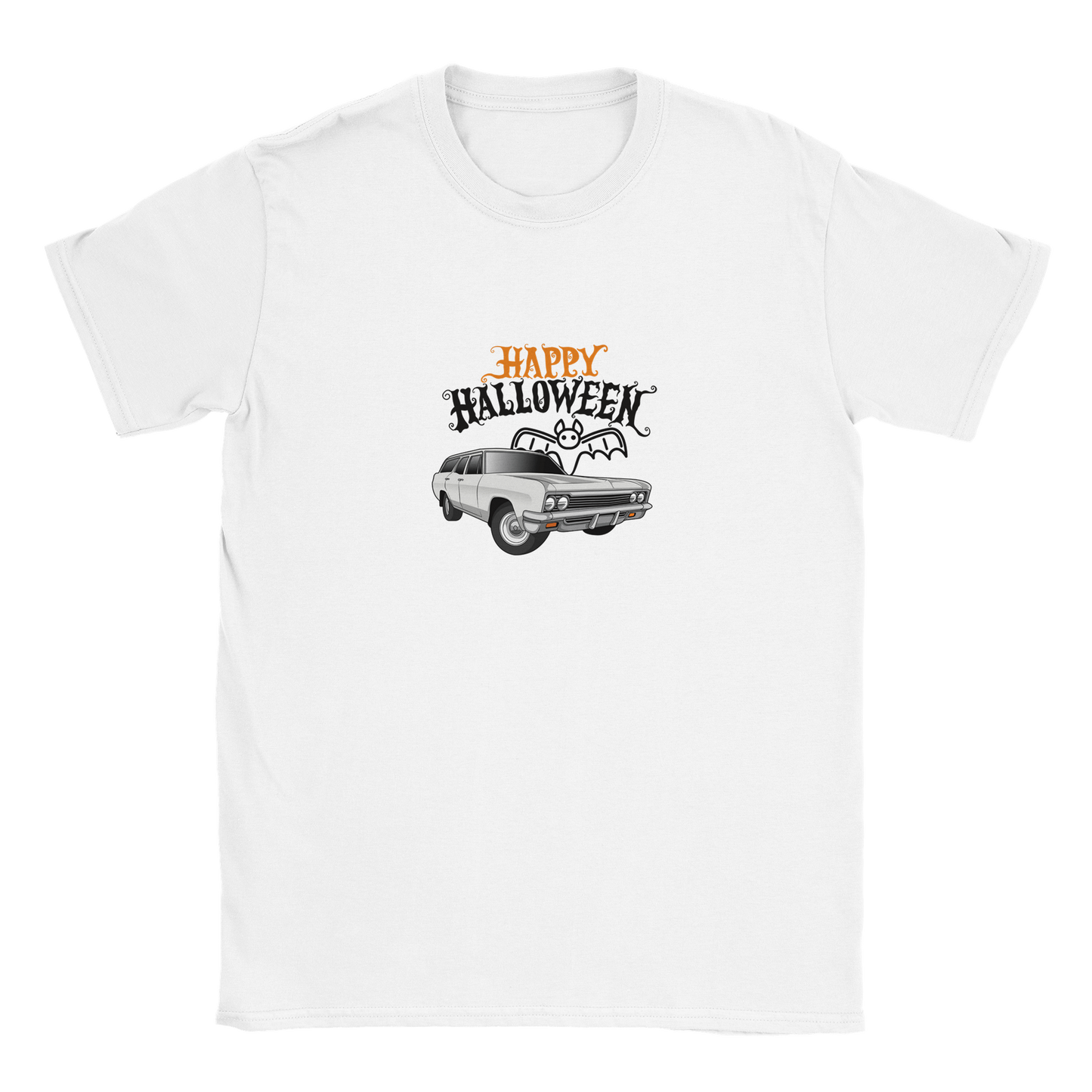 Seasonal Happy Halloween Ghost Wagon