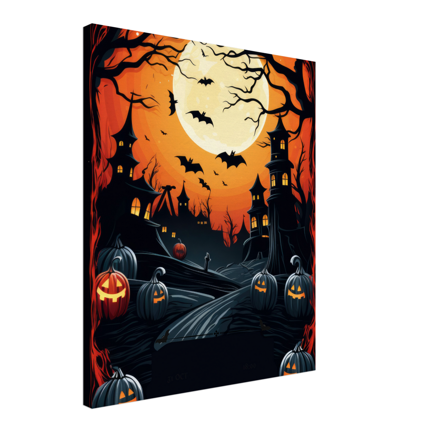Halloween theme on Canvas wall art