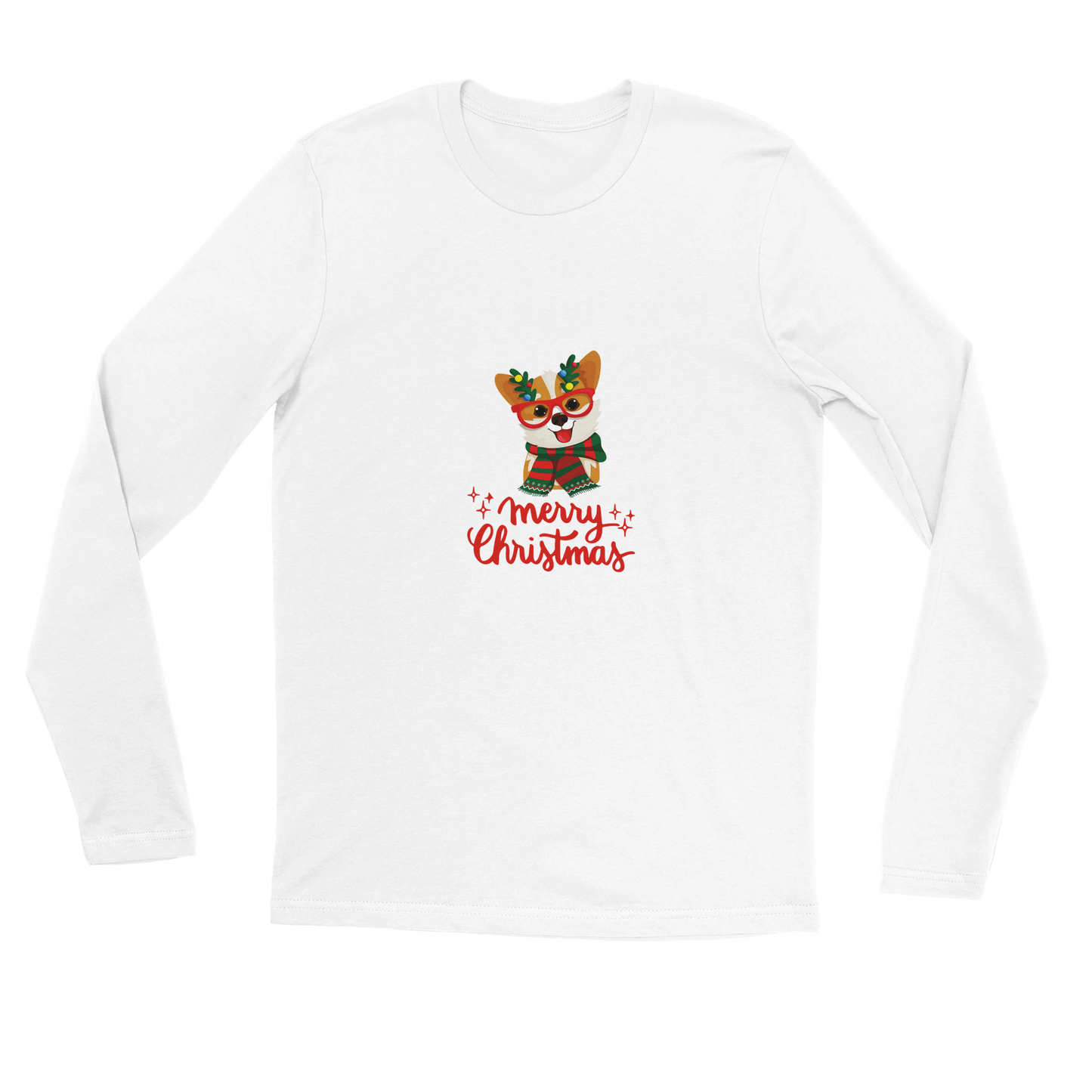 Corgi Merry Christmas Premium Unisex Longsleeve T-shirt