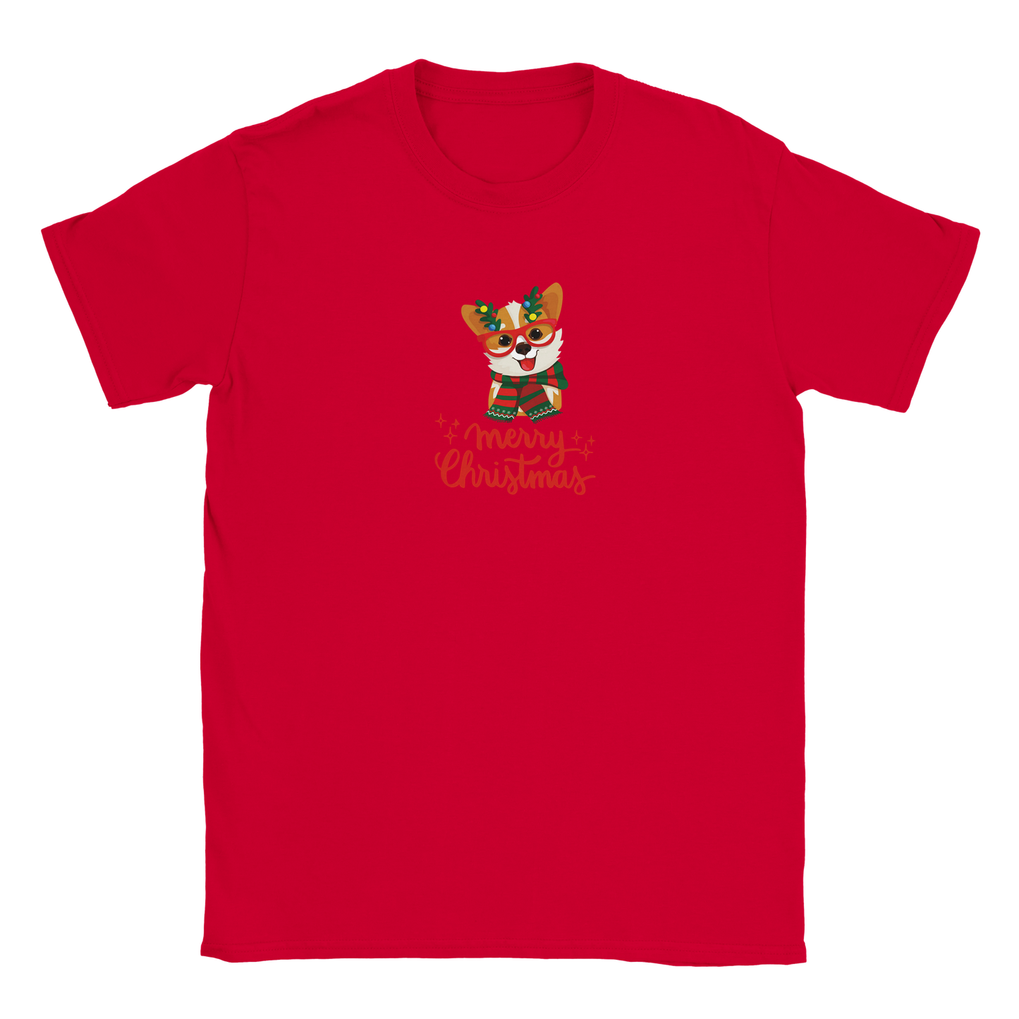 Corgi Holiday Classic Kids Crewneck T-shirt
