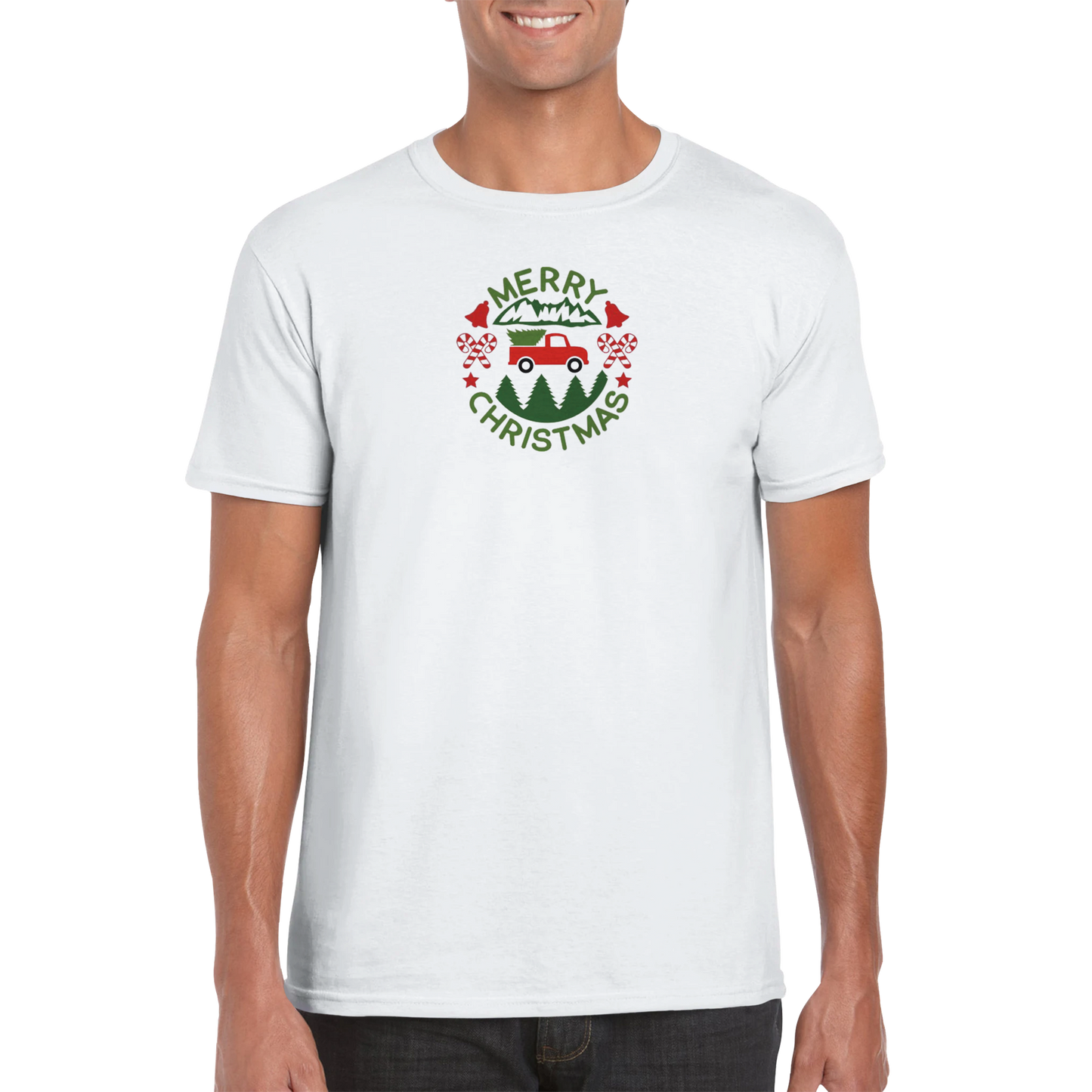 Vintage truck Xmas Classic Unisex Crewneck T-shirt