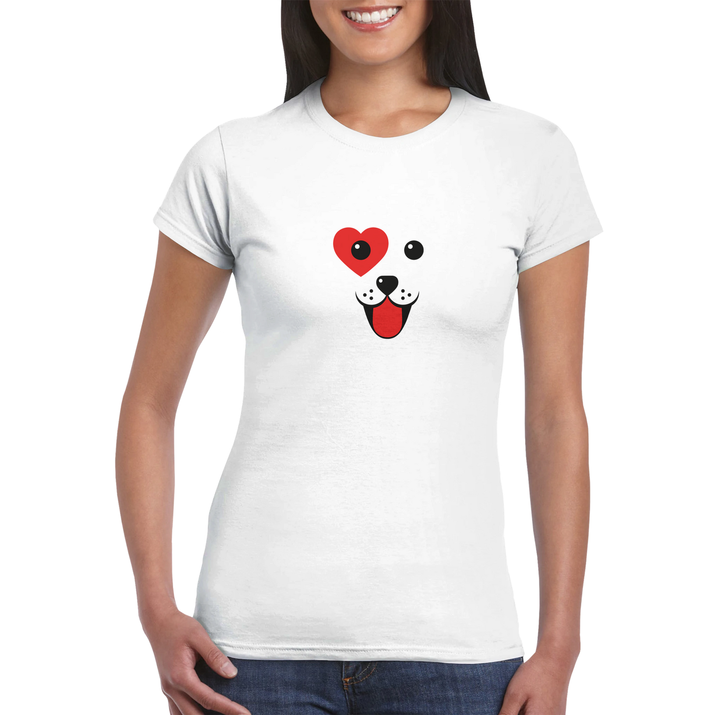 Dog Love Classic Womens Crewneck T-shirt