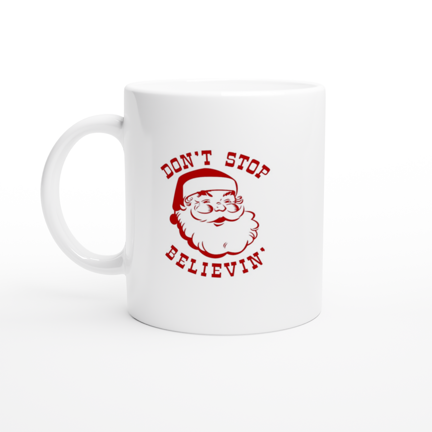 Vintage Santa White 11oz Ceramic Mug