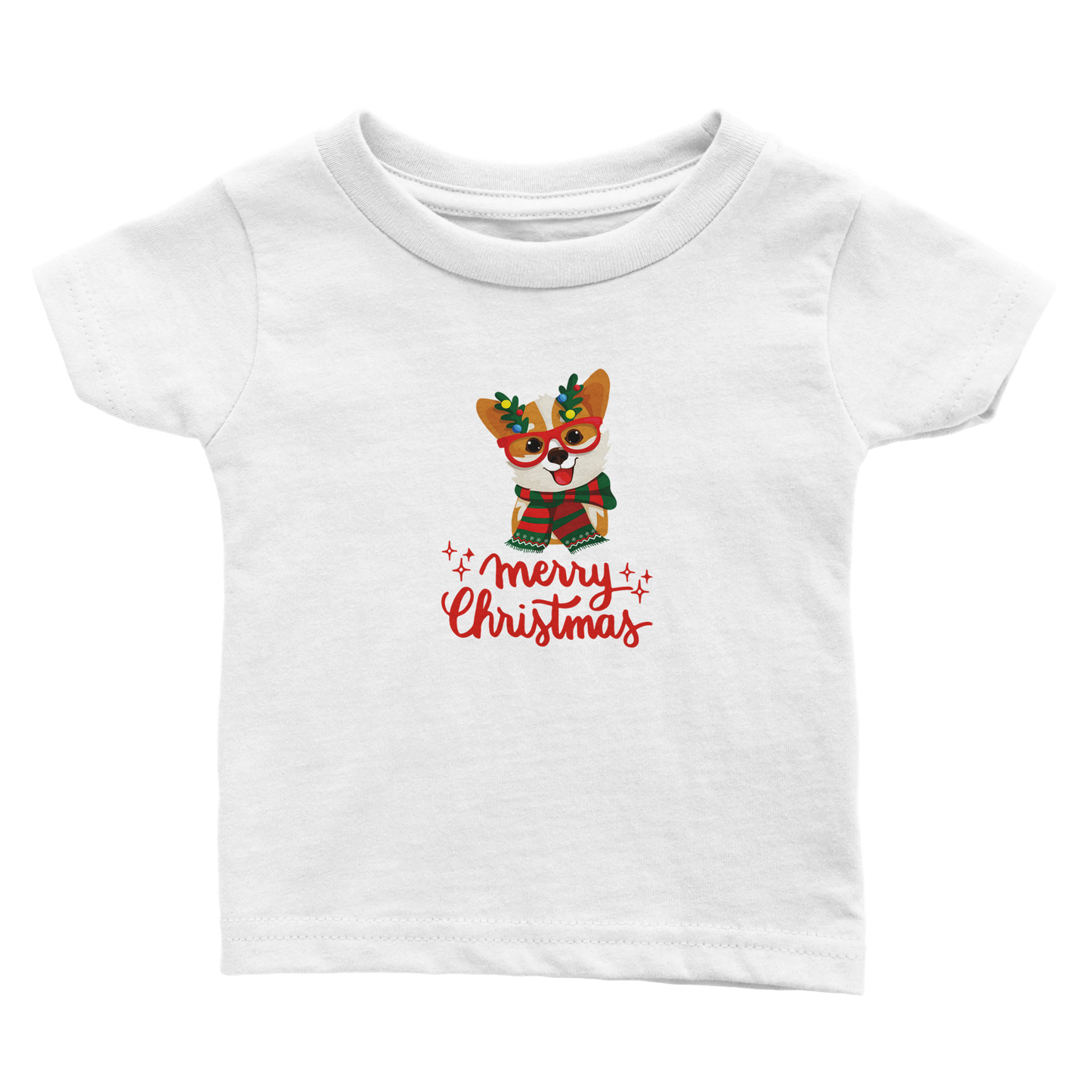 Corgi Holiday Classic Baby Crewneck T-shirt