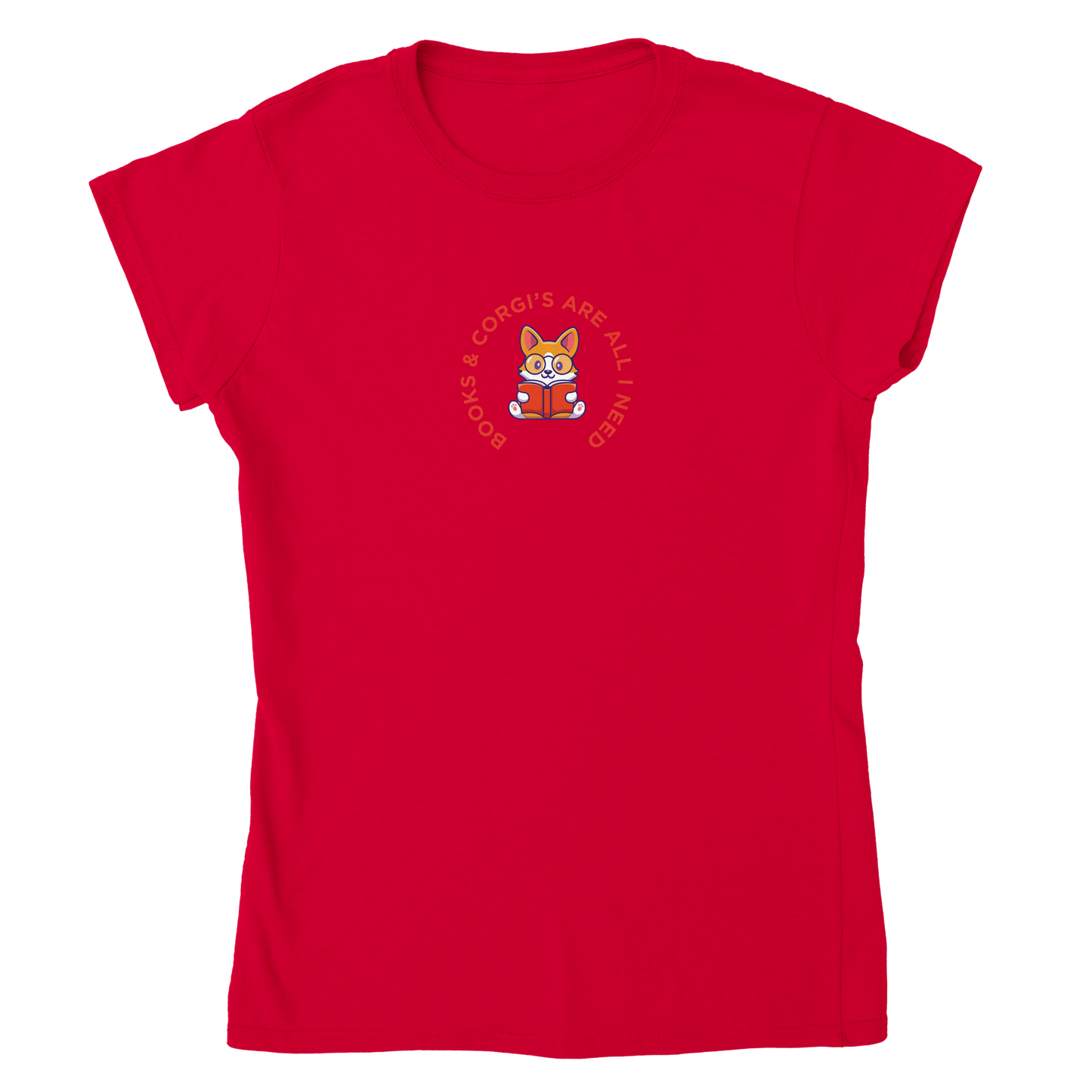 Book Corgi Classic Womens Crewneck T-shirt