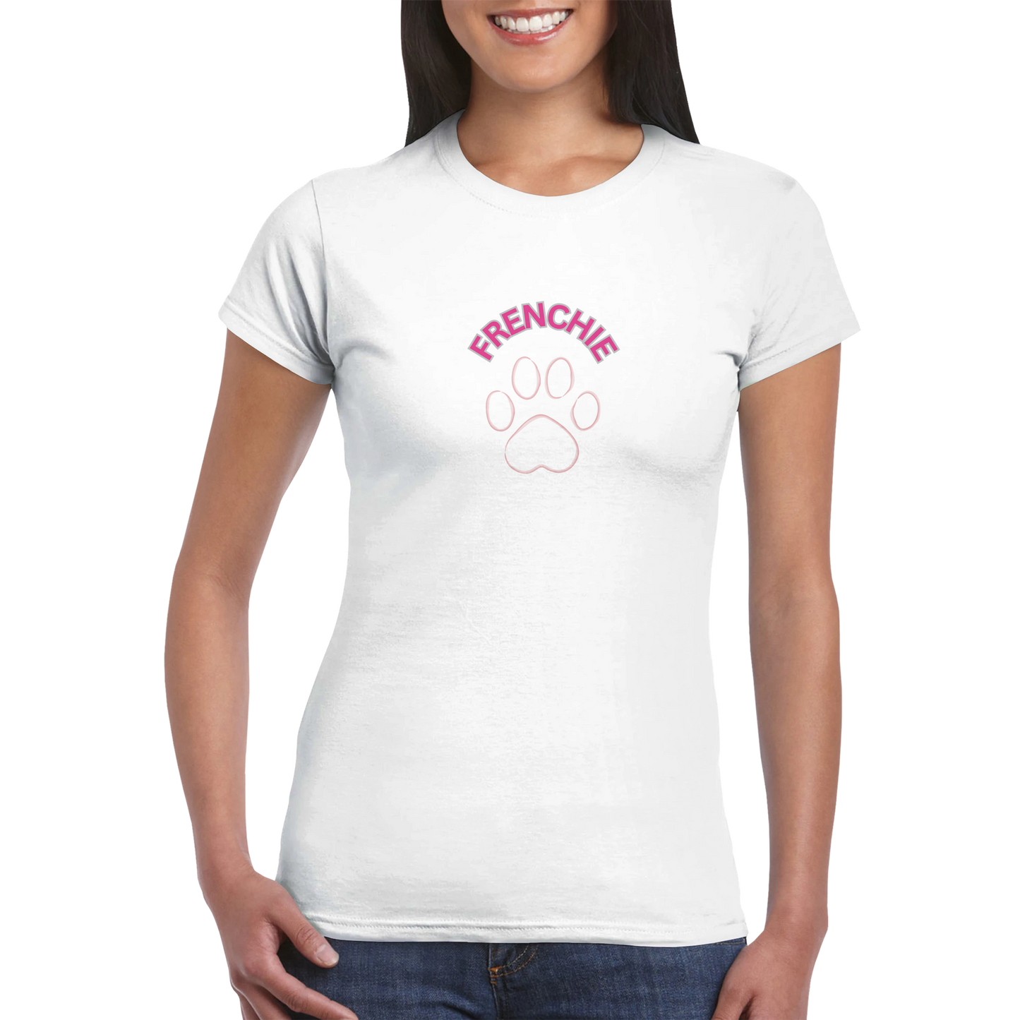 Frenchie Classic Womens Crewneck T-shirt