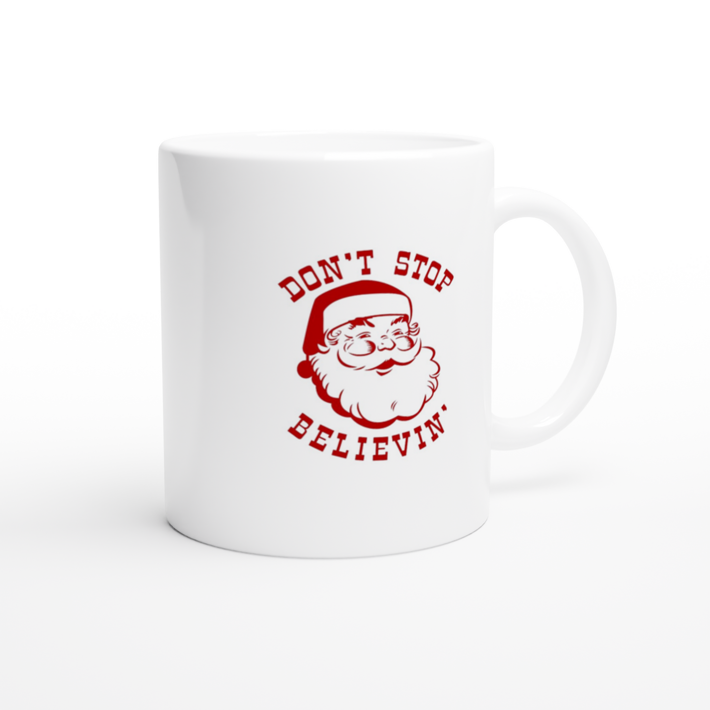 Vintage Santa White 11oz Ceramic Mug
