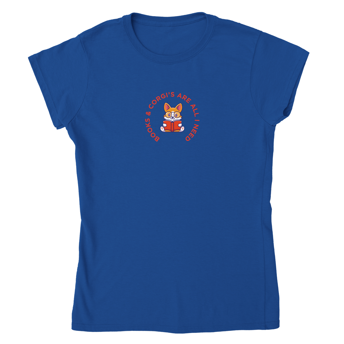 Book Corgi Classic Womens Crewneck T-shirt