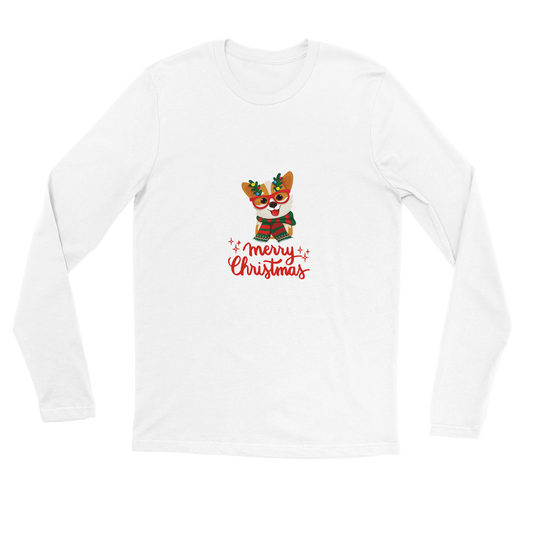 Corgi Merry Christmas Premium Unisex Longsleeve T-shirt