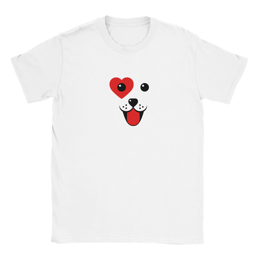 Heart Eye Dog Classic Kids Crewneck T-shirt